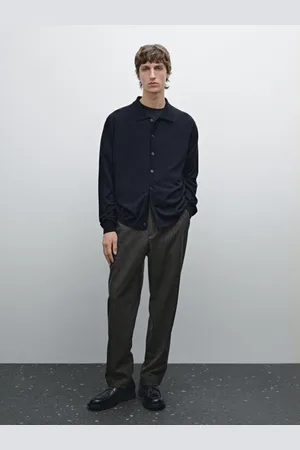 Massimo Dutti Cardigan Con Abbottonatura In Misto Lana