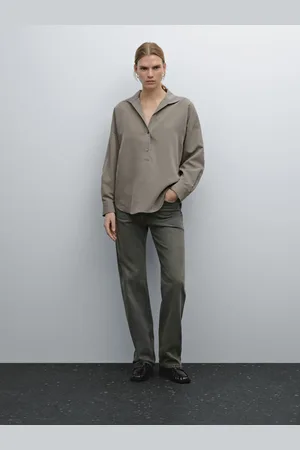 Massimo Dutti Camicia Morbida Stile Polo A Righe