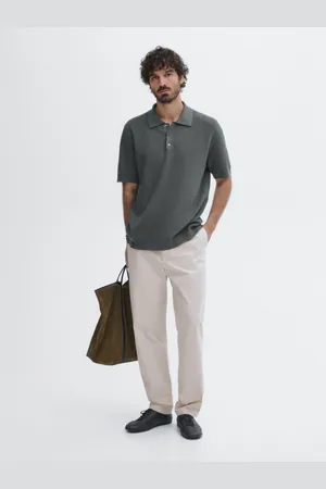 Massimo Dutti Pantaloni Jogger Fit In Popeline