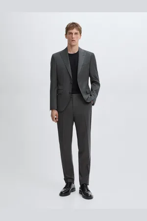 Massimo Dutti Blazer Da Completo Tinta Unita 100% Lana