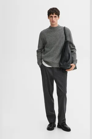 Massimo Dutti Maglia A Costine In Misto Lana