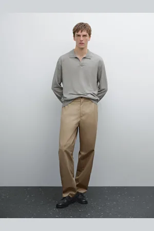 Massimo Dutti Maglia A Polo In Maglia 100% Lino