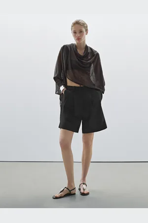 Massimo Dutti Bermuda Con Dettaglio Di Pieghe