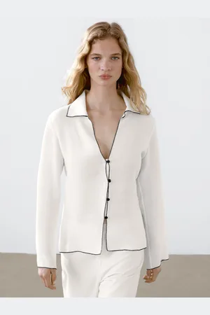 Massimo Dutti Camicia Morbida Con Dettagli A Contrasto
