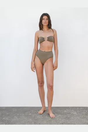 Massimo Dutti Top Bikini A Fascia Con Anello