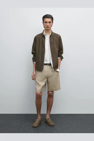 Massimo Dutti Bermuda Semi Jogger Fit 100% Lino