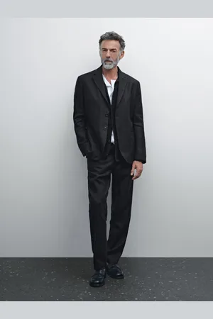 Massimo Dutti Blazer Da Abito 100% Lino