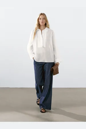 Massimo Dutti Camicia Leggera Con Passanastri In Cotone