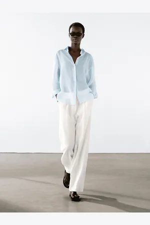 Massimo Dutti Camicia Morbida In Misto Ramiè
