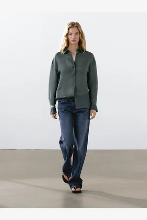Massimo Dutti Camicia Morbida In Misto Ramiè
