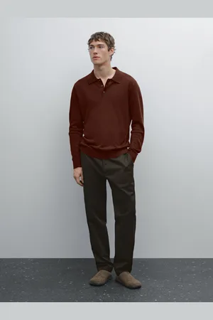 Massimo Dutti Maglia Con Collo A Polo In Lino
