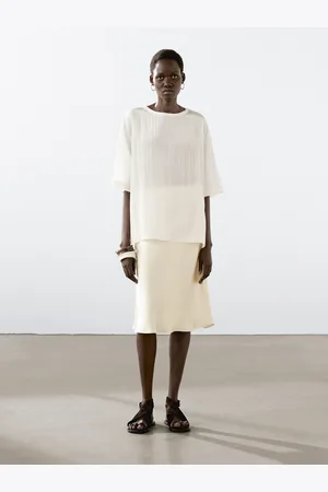 Massimo Dutti Gonna Morbida Effetto Satinato