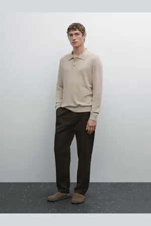 Massimo Dutti Maglia Con Collo A Polo In Lino