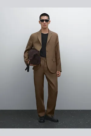 Massimo Dutti Blazer Da Abito 100% Lino