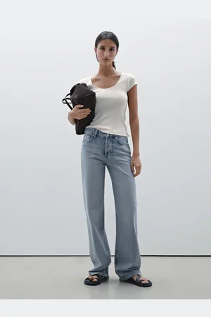 Massimo Dutti Maglietta Con Merletto In Cotone