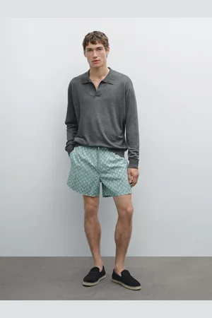 Massimo Dutti Costume Short Fit Con Stampa