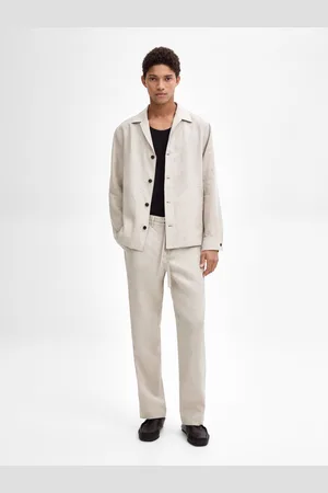 Massimo Dutti Pantaloni Da Completo 100% Lino