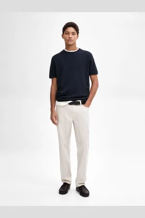 Massimo Dutti Maglietta In Maglia Testurizzata 100% Cotone