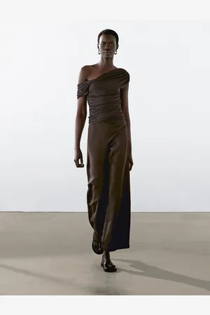 Massimo Dutti Top Incrociato Aderente Con Scollo A V