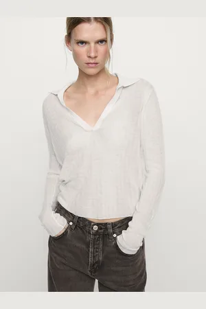 Massimo Dutti Jeans Wide Fit A Vita Media