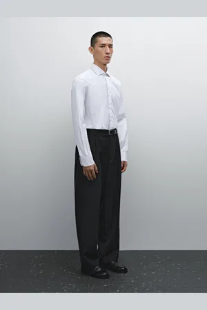 Massimo Dutti Camicia A Righe Slim Fit 100% Cotone