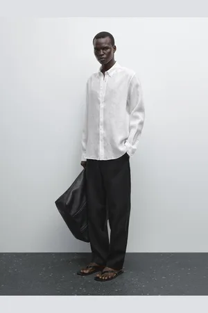 Massimo Dutti Camicia Regular Fit 100% Lino
