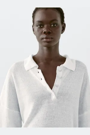 Massimo Dutti Maglia Con Collo A Polo Oversize