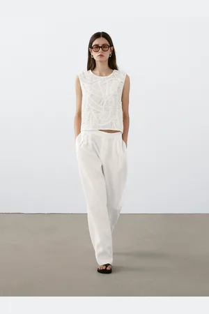 Massimo Dutti Top Crochet Traforato