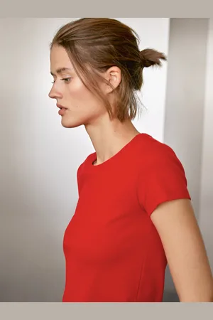 Massimo Dutti Maglietta A Maniche Corte In Misto Cotone