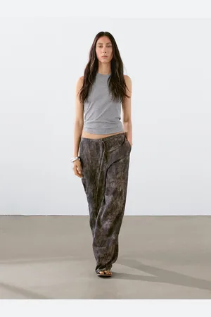 Massimo Dutti Pantaloni Flare Fit Effetto Consumato