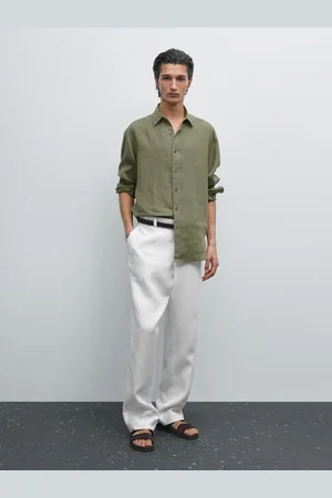 Massimo Dutti Camicia Regular Fit 100% Lino