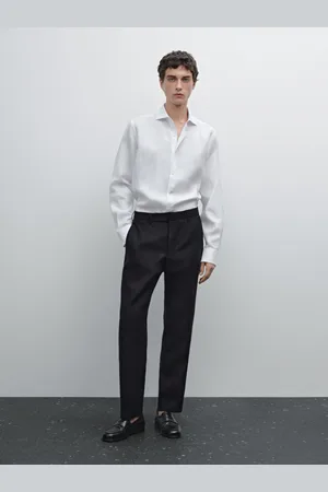 Massimo Dutti Camicia Slim Fit 100% Lino