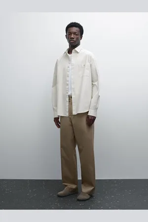 Massimo Dutti Camicia Regular Fit In Twill 100% Cotone