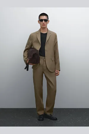 Massimo Dutti Blazer Da Abito 100% Lino