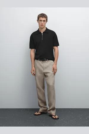 Massimo Dutti Polo In Maglia Con Collo Con Cerniera In Cotone
