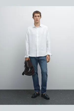 Massimo Dutti Camicia Regular Fit In Twill Leggero