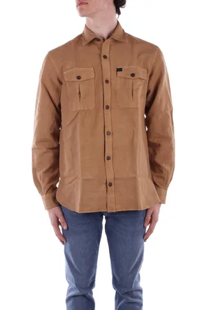 FAY Camicia Uomo Over tasche petto tinta