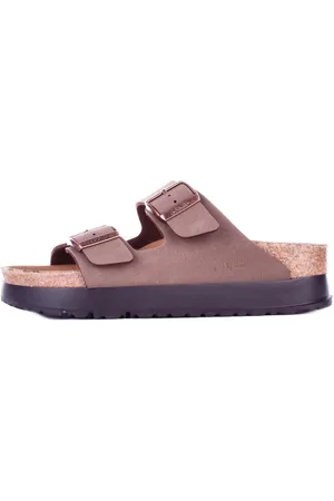 Birkenstock Sandali Unisex Arizona platform mocca veg, bi