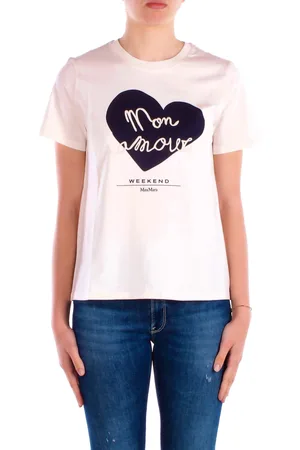 Max Mara T-shirt Donna T-shirt jersey cotone con rica
