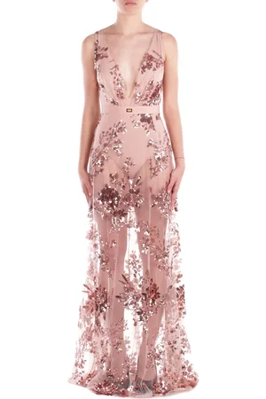 Elisabetta Franchi Abito Donna Red carpet tulle
