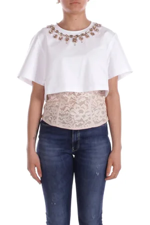 Blugirl T-shirt Donna T-shirt jersey pizzo ric