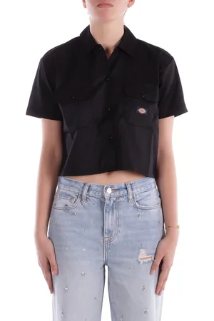 Dickies Camicia Donna Work shirt cropped ss w white