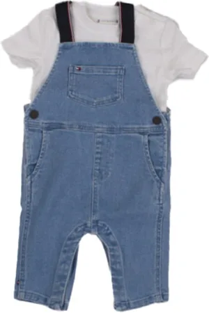 Tommy Hilfiger Salopette Bambino medio Denim dungaree
