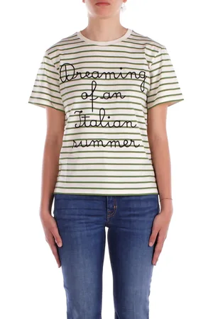 Max Mara T-shirt Donna Jersey di cotone ricamato