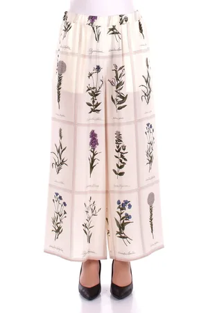 Max Mara Pantalone Donna Crepe de chine pura seta