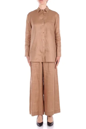 Max Mara Pantalone Donna Pantalone puro lino lavata