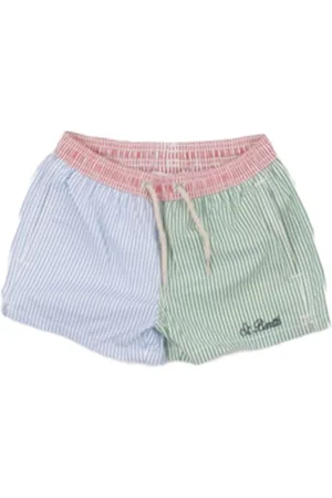 MC2 SAINT BARTH Costume da bagno Bambino Patmos jr seersucker patch str