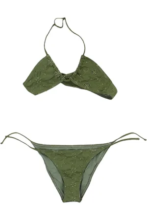 MC2 SAINT BARTH Costume da bagno Bambina Aryanna flowers embroidery
