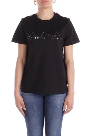 Max Mara T-shirt Donna T-shirt jersey cotone con rica