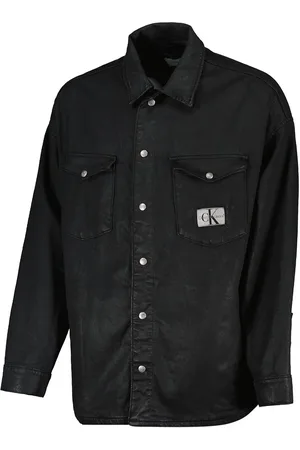 Calvin Klein GIACCA OVERSHIRT IN DENIM CERATA